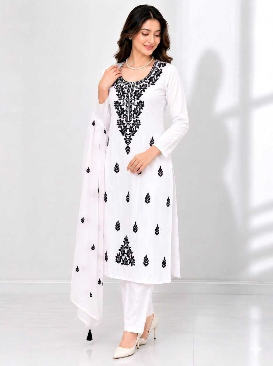 Rayon Embroidery Suit