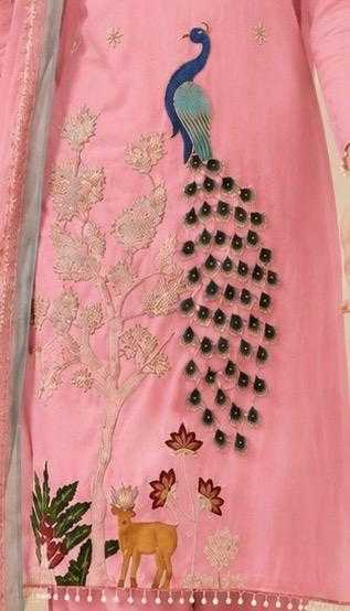 Heavy Vichitra Silk Printed Suit
