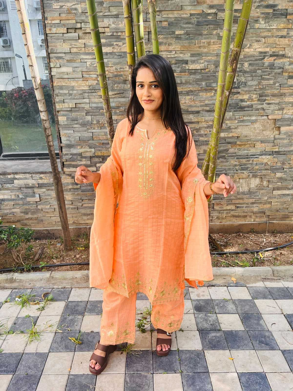 Tulshi Pure Cotton Designer Kurti