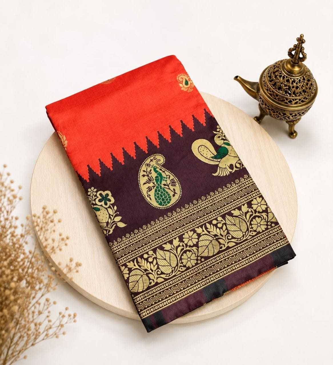Silk Zari Border Saree