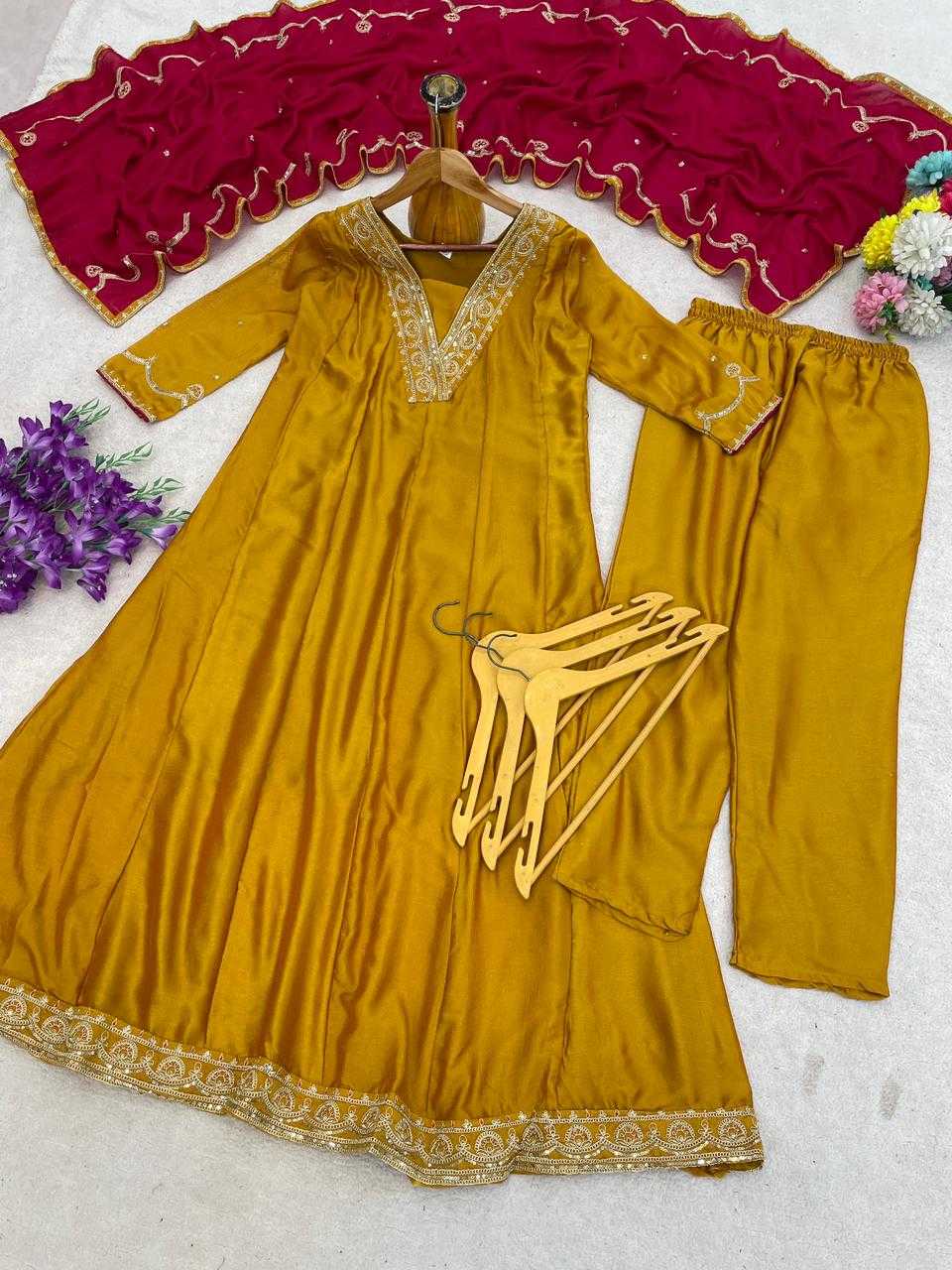 Vichitra Silk Designer Kurti