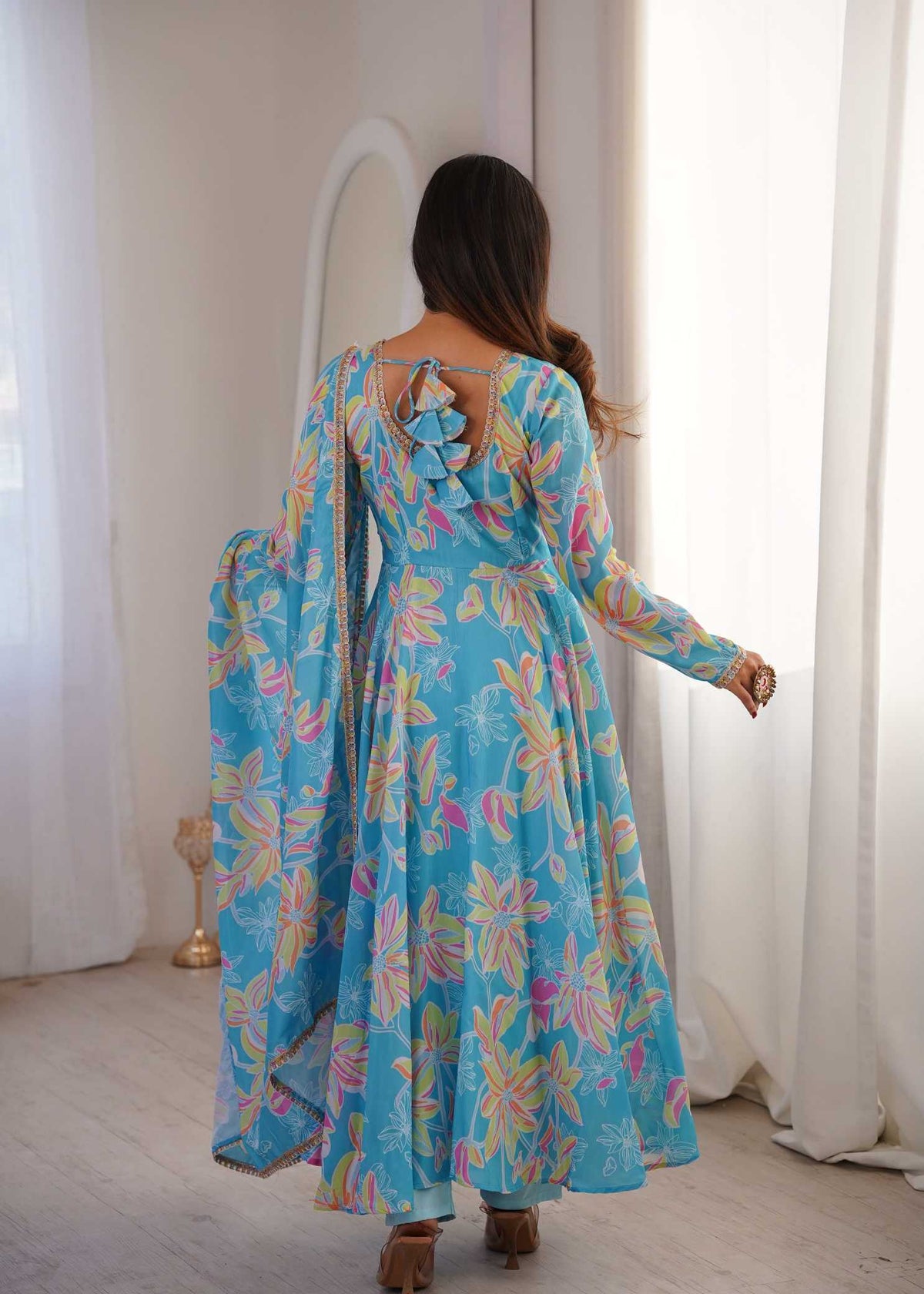 Heavy Muslin Printed Gown