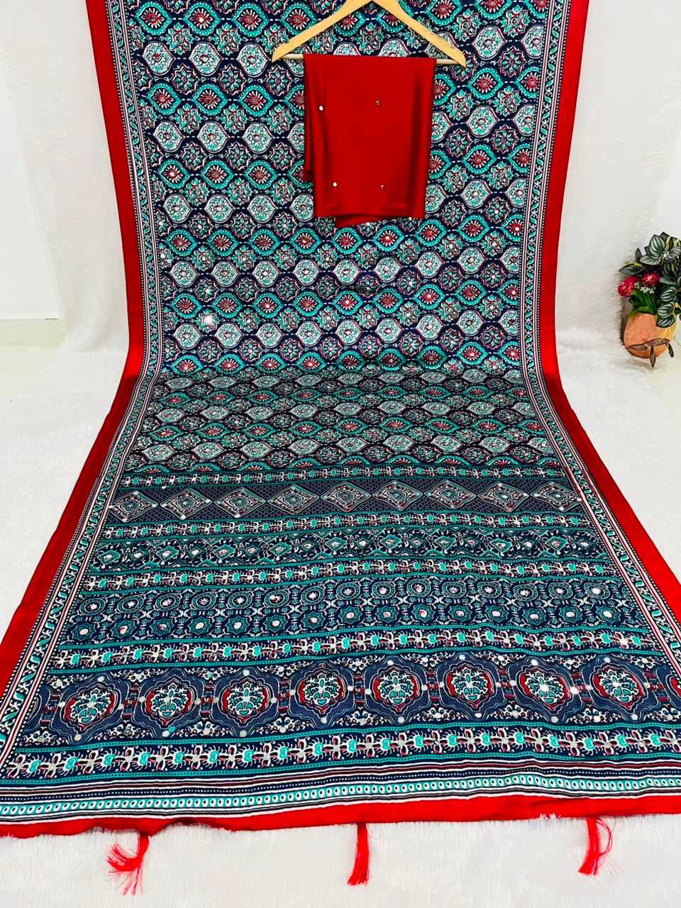 Gajji Silk Printed Saree