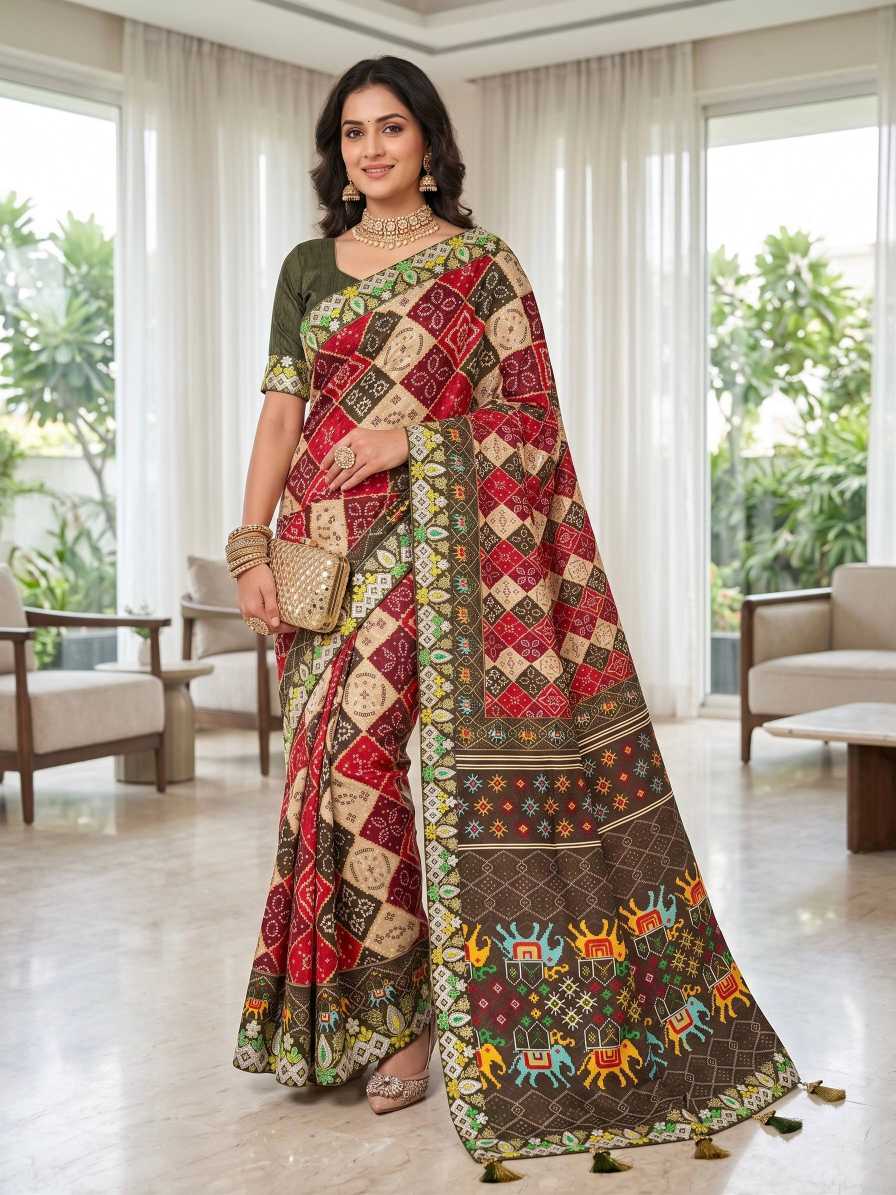 Vichitra Silk Soft Saree