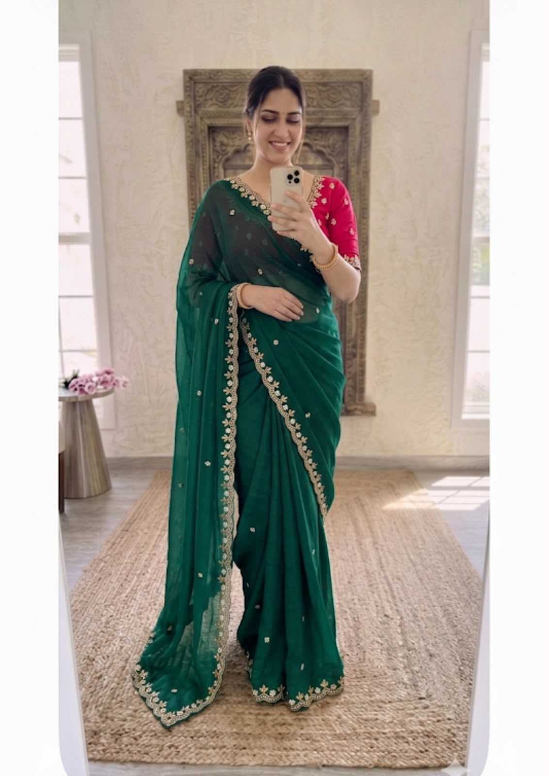 Crush Silk Traditional Saree
