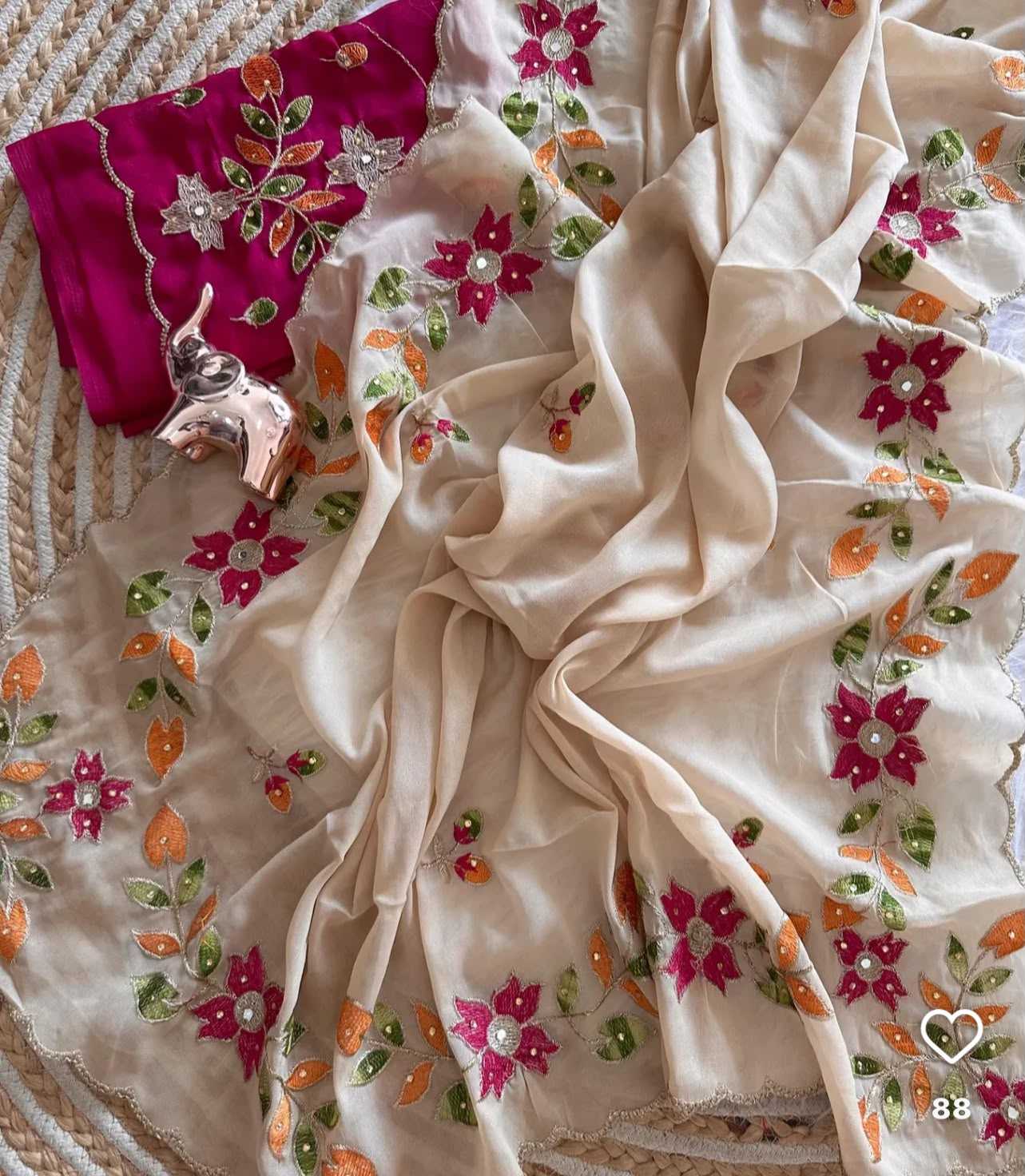 Rangoli Silk Embroidered Saree