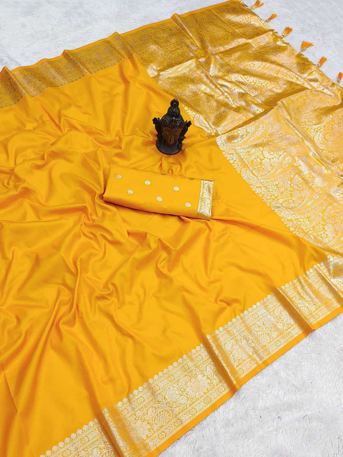 Banarasi Soft Silk Saree in Blue