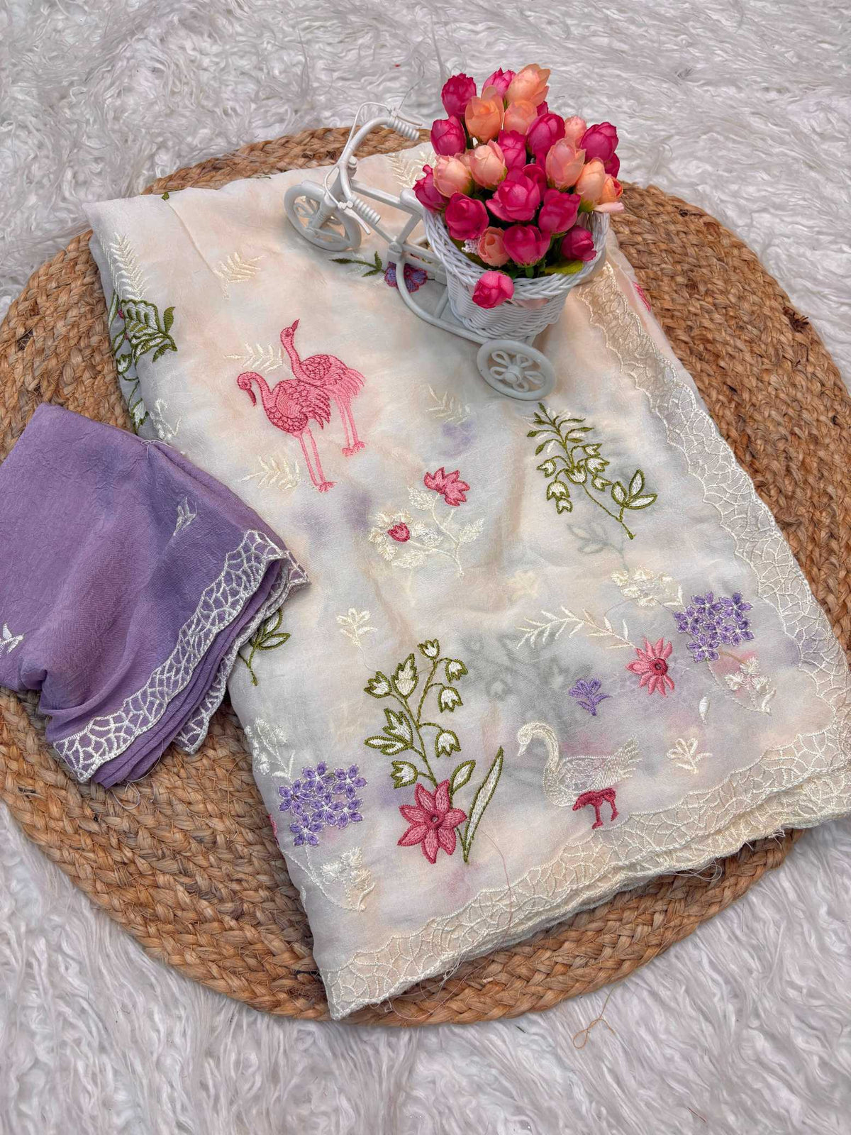 Rangoli Silk Party Wear Saree