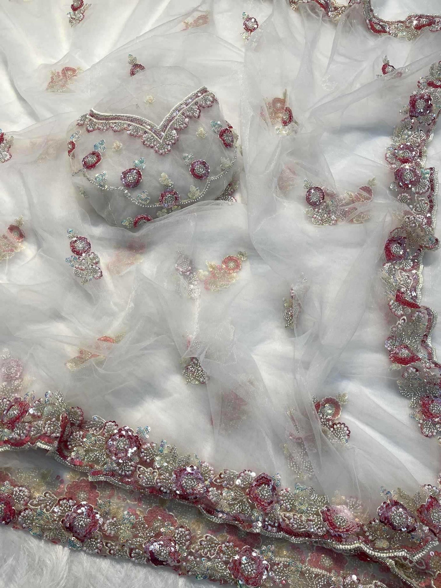 Net Party Wear Saree