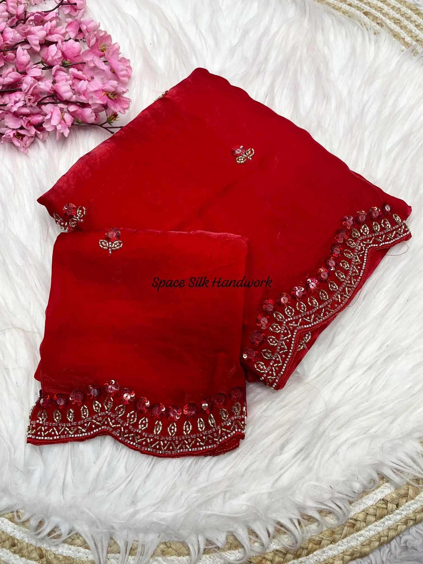 Space Silk Party Wear Saree