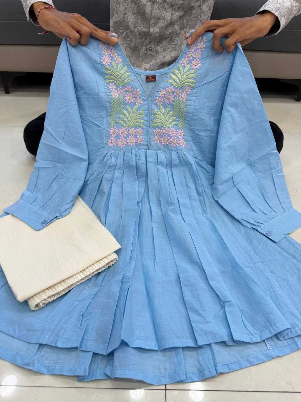 Janki Pure Cotton Embroidery Suit