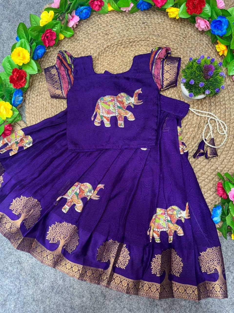 Soft Cotton Kids Lehenga