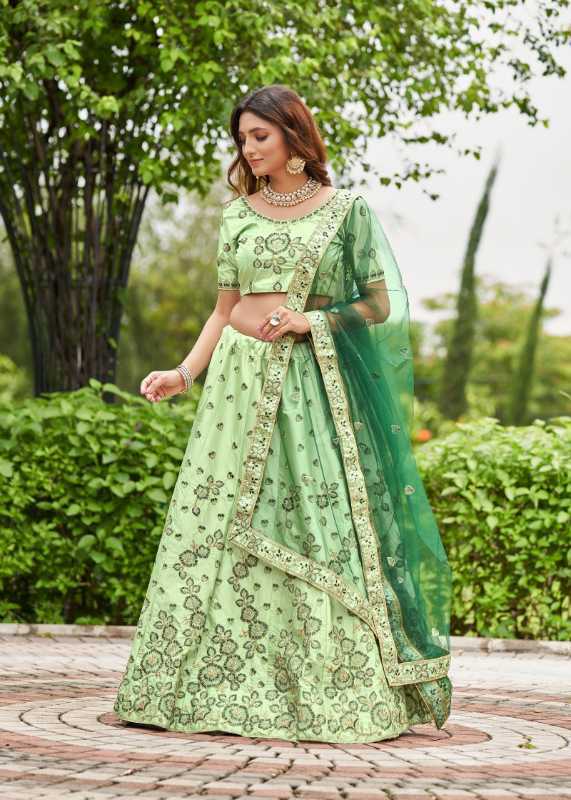 Satin Wedding Lehenga