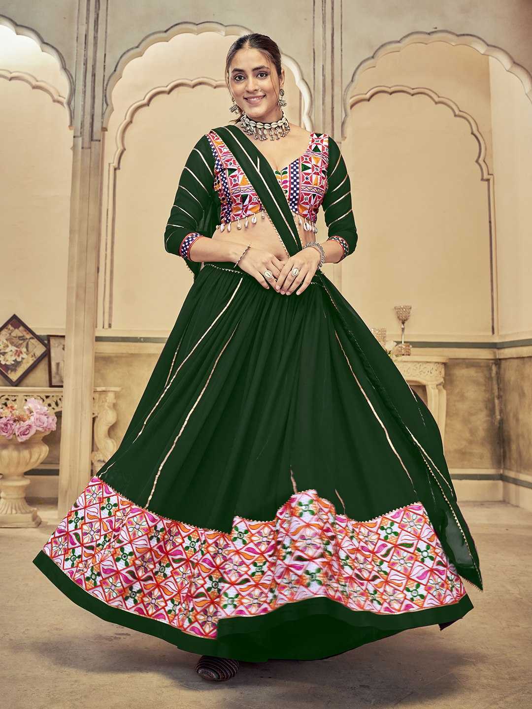 Georgette Embroidered Lehenga