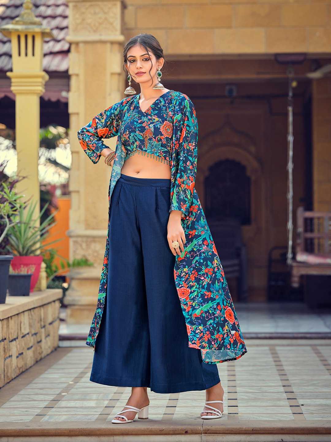 Silk Indo Western Dress