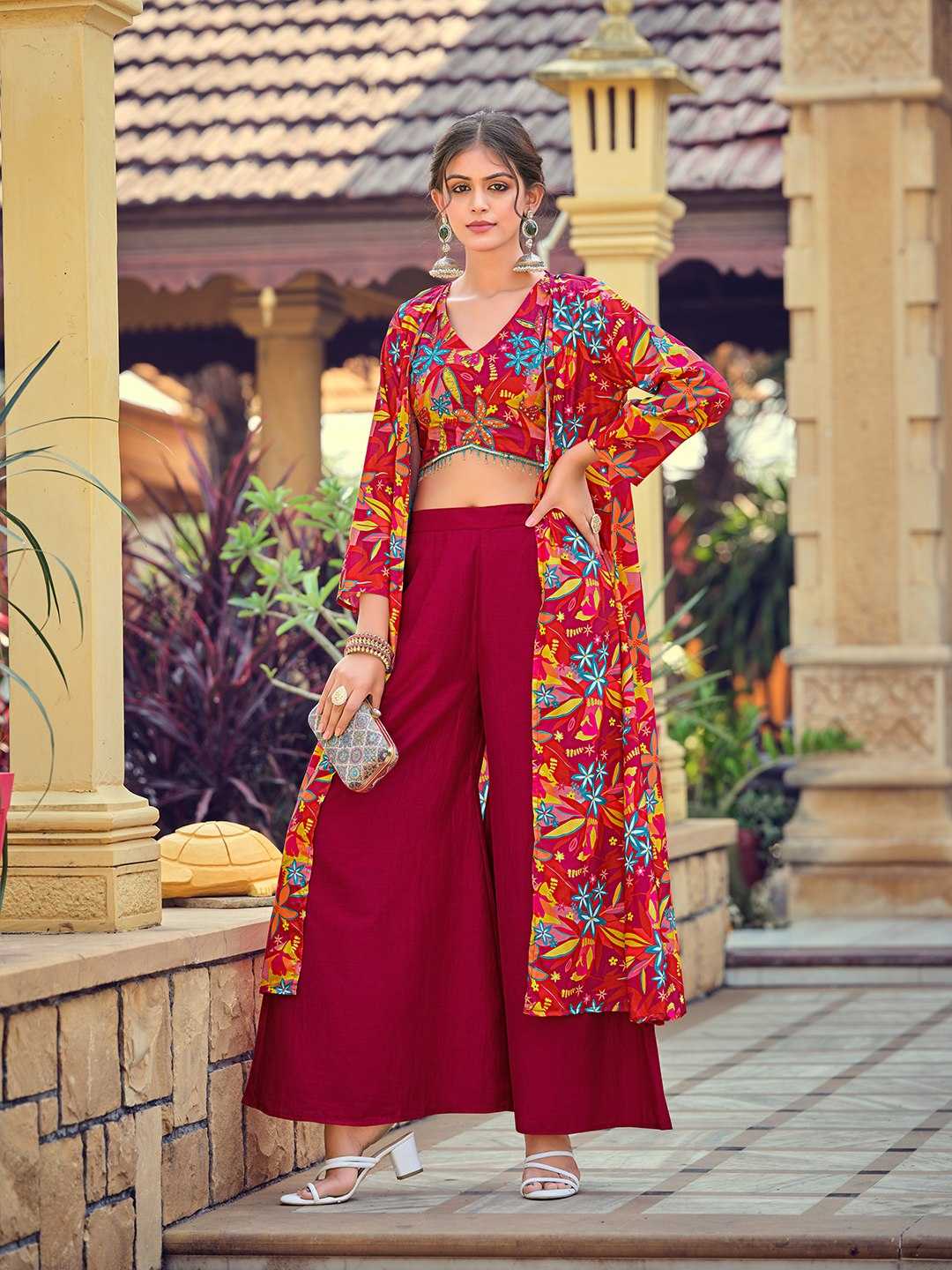 Silk Cotton Indo Western Dress