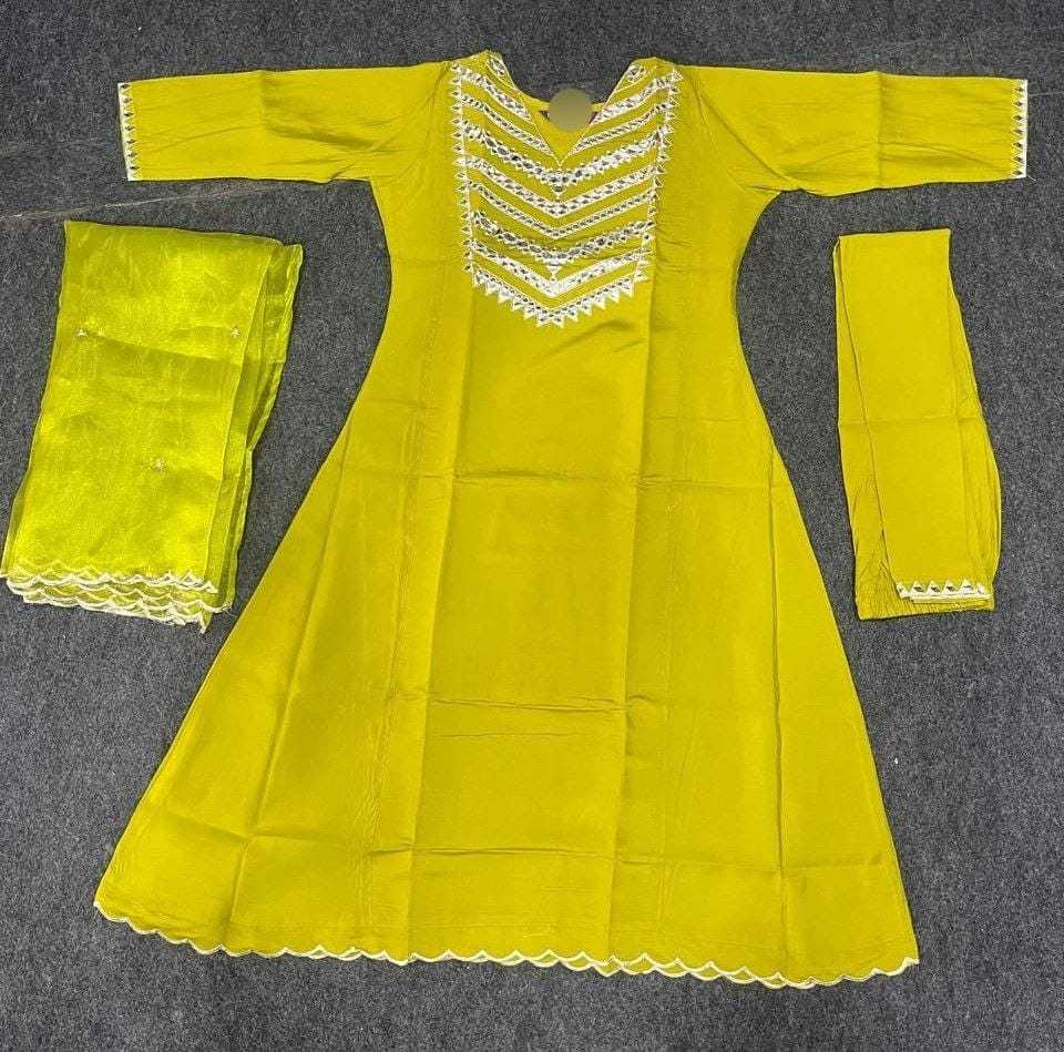 Heavy Roman Silk Designer Kurti 07