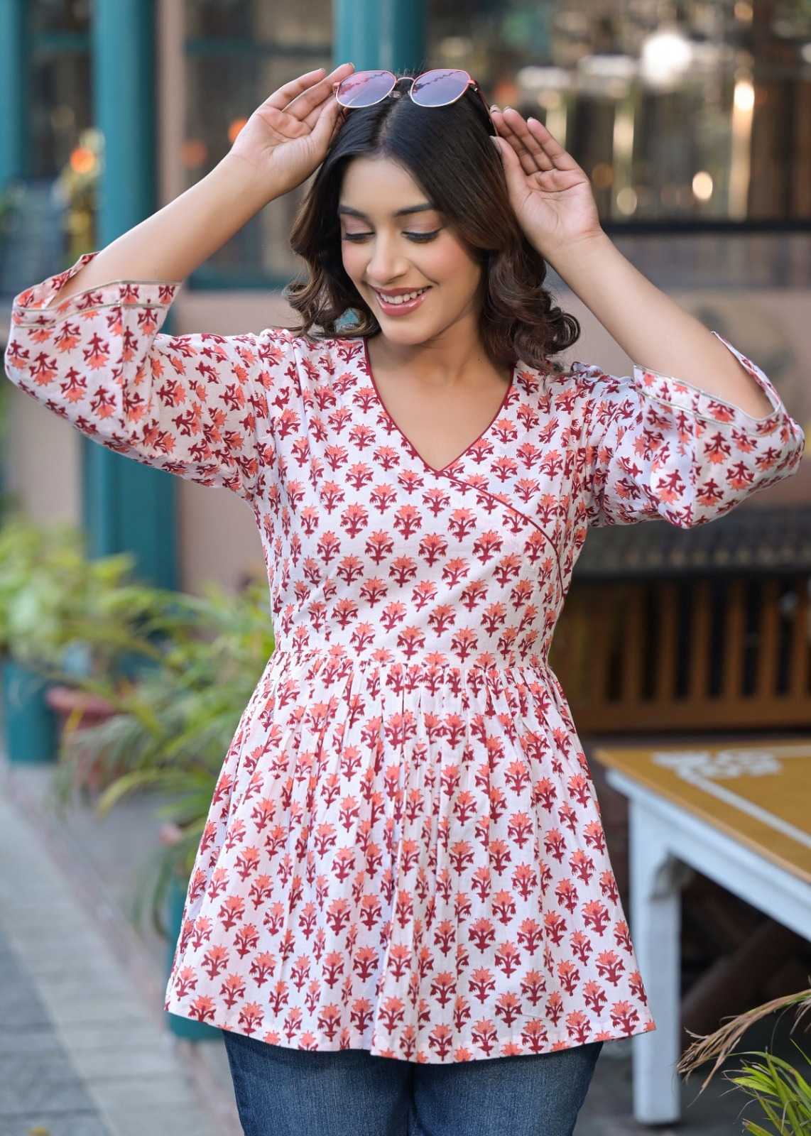 Alolika Rayon Short Kurti