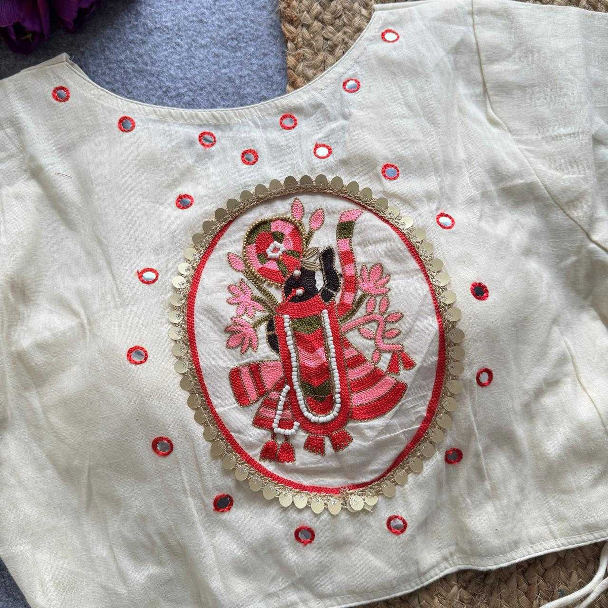 Ananya Cotton Cambric Designer Blouse