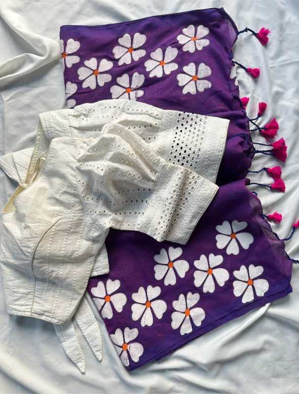 Khadi Cotton Designer Saree