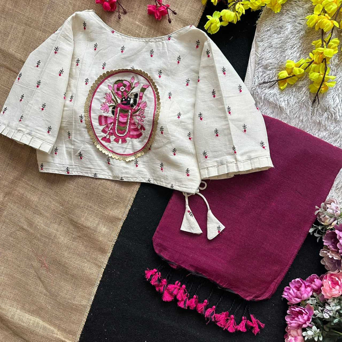 Ruhi Khadi Cotton Designer Blouse