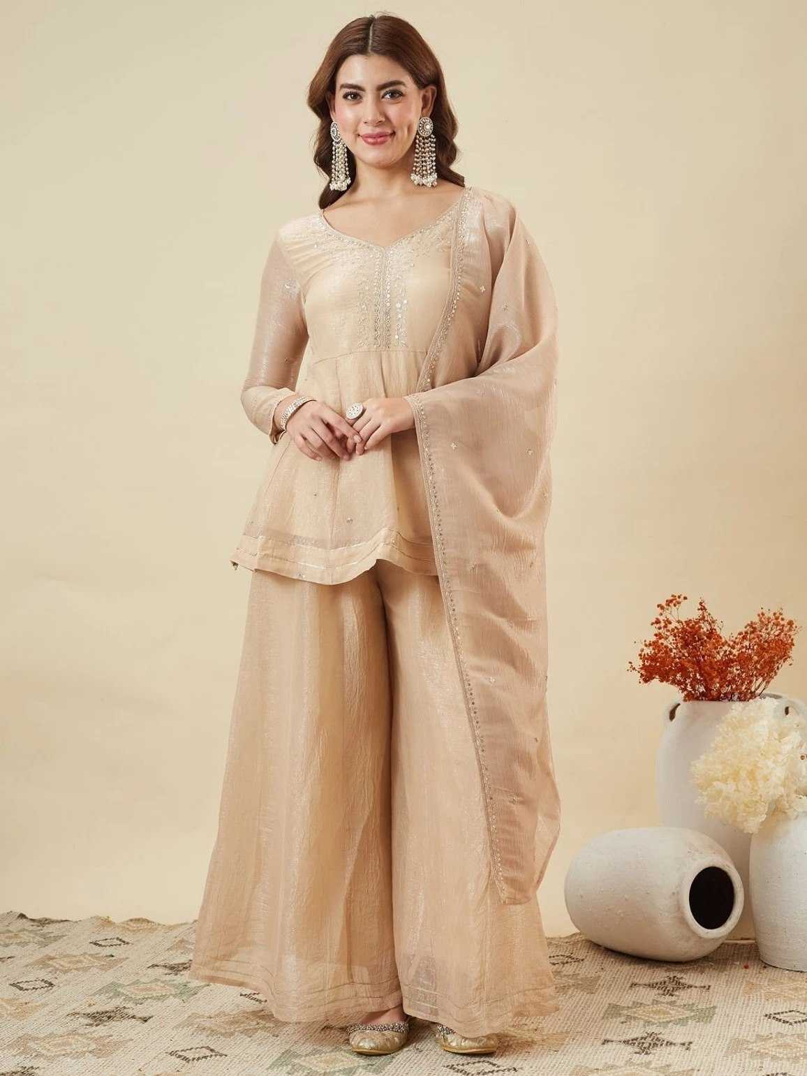 Crunchi Sharara Salwar Suit