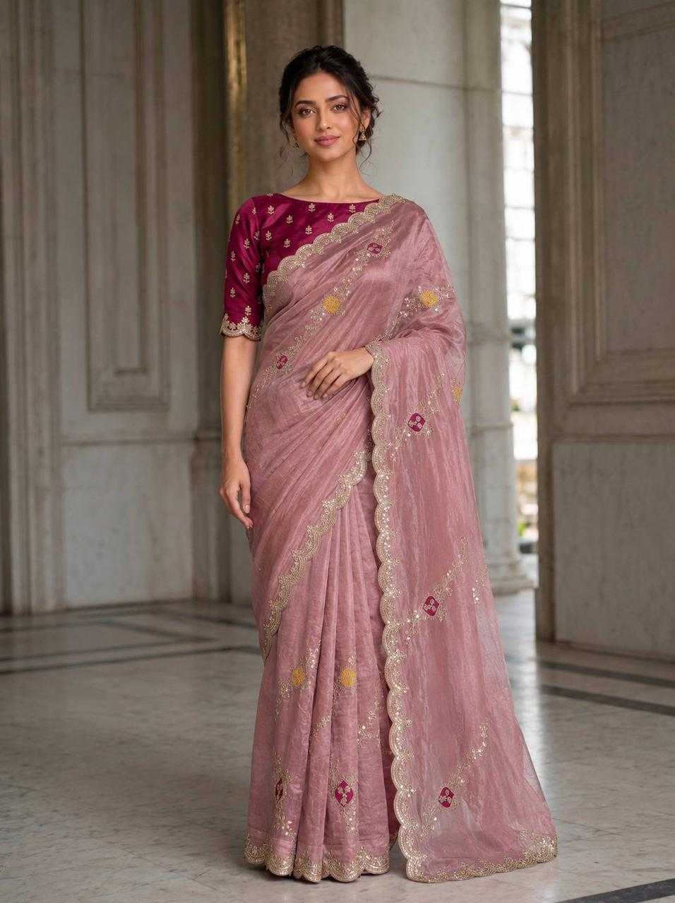 Satin Silk Designer Saree