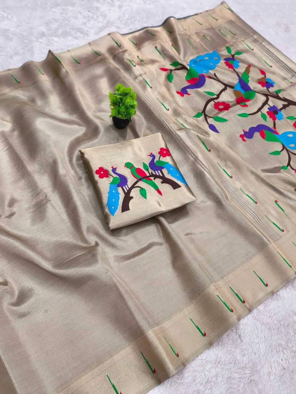 Zari Border Saree