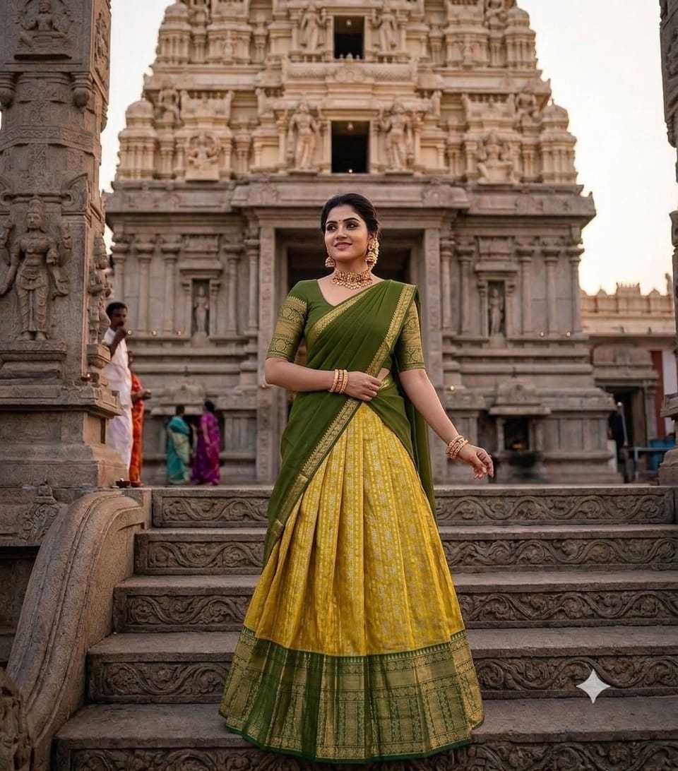 Arshvika Kanjivaram Silk Traditional Lehenga
