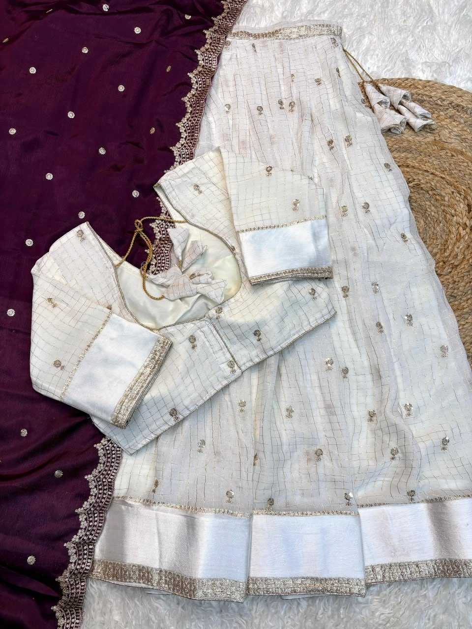 Viscouse Crushed Georgette Lehenga