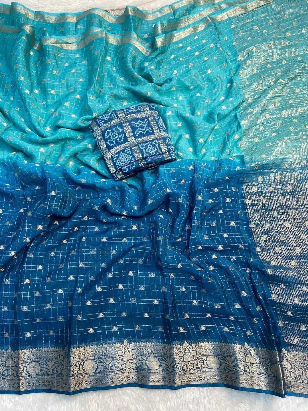 Devika Chinon Designer Saree