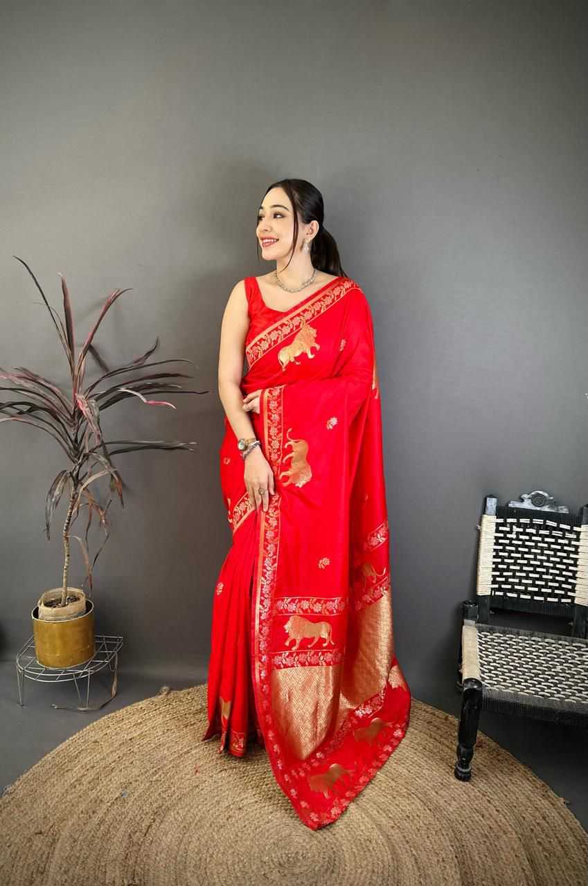 Banarasi Soft Silk Handloom Saree
