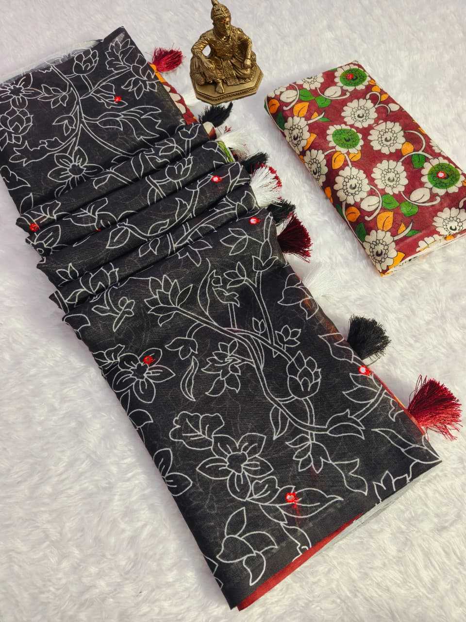 Linen Printed Saree