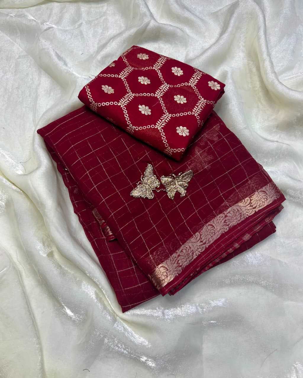 Ette Viscose Jacquard Saree