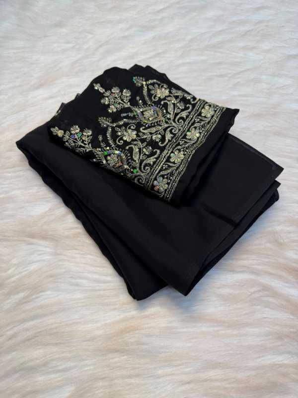 Lain Rangoli Silk Designer Saree in Deep Blue