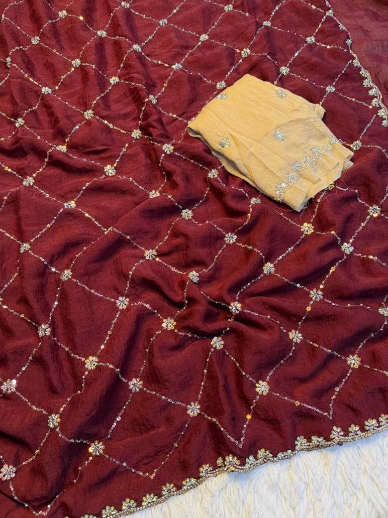 Starlight Crush Silk Traditional Saree
