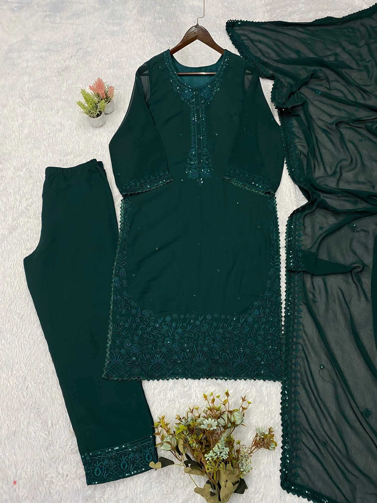 Georgette Embroidery Suit