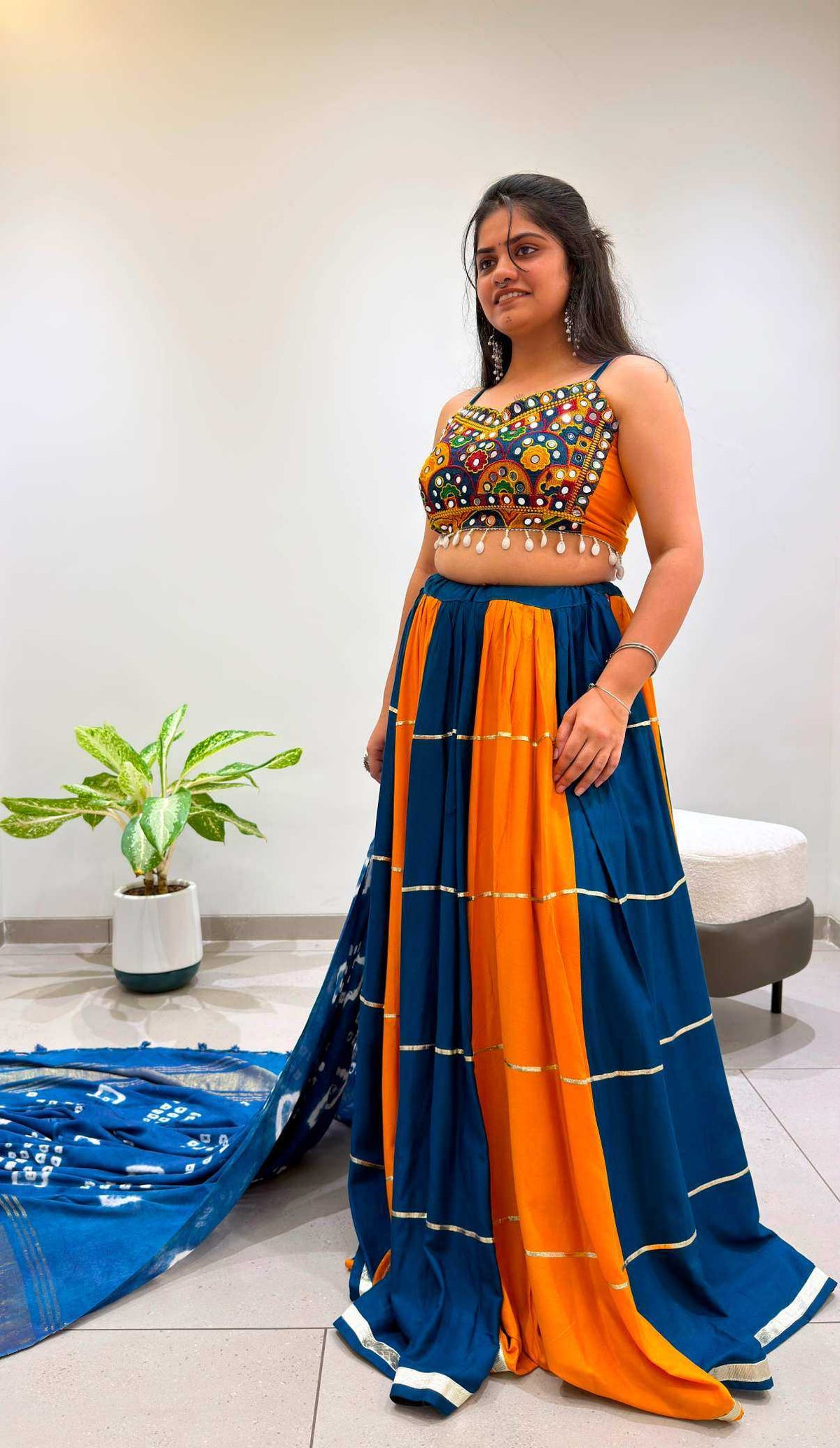 Rayon Embroidered Lehenga 657