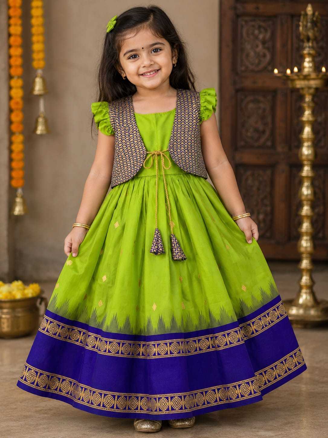 Koti Soft Silk Kids Gown