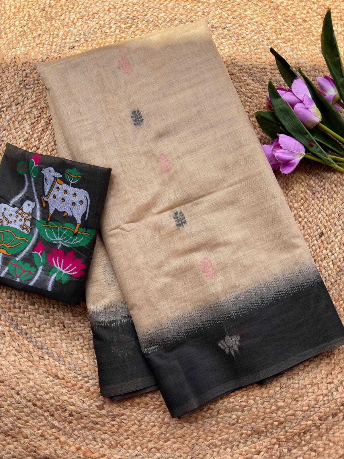 Pichwai Soft Cotton Designer Saree