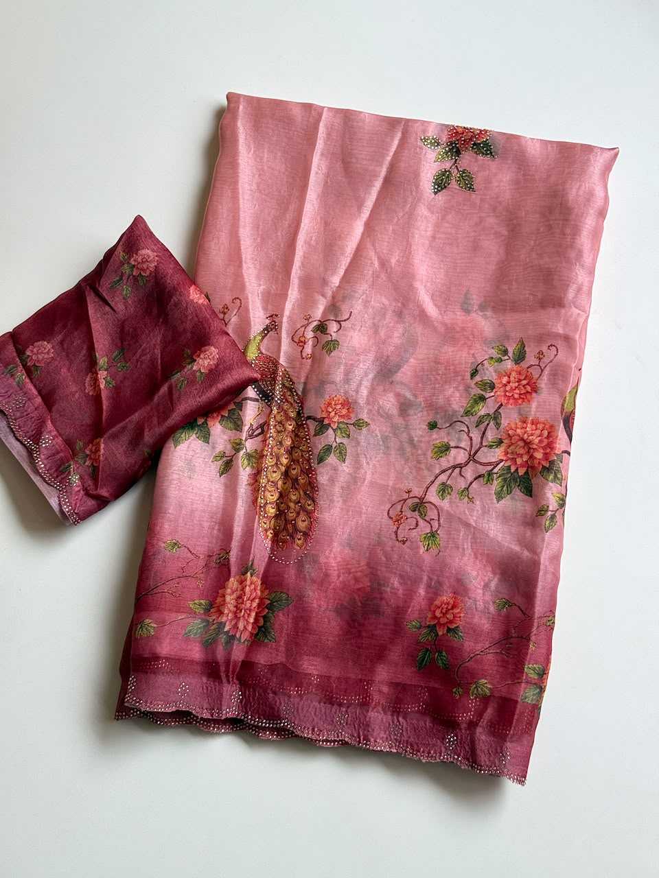 Satin Designer Saree