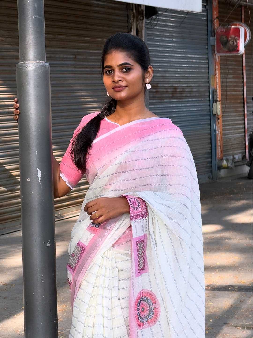 Linen Party Wear Saree