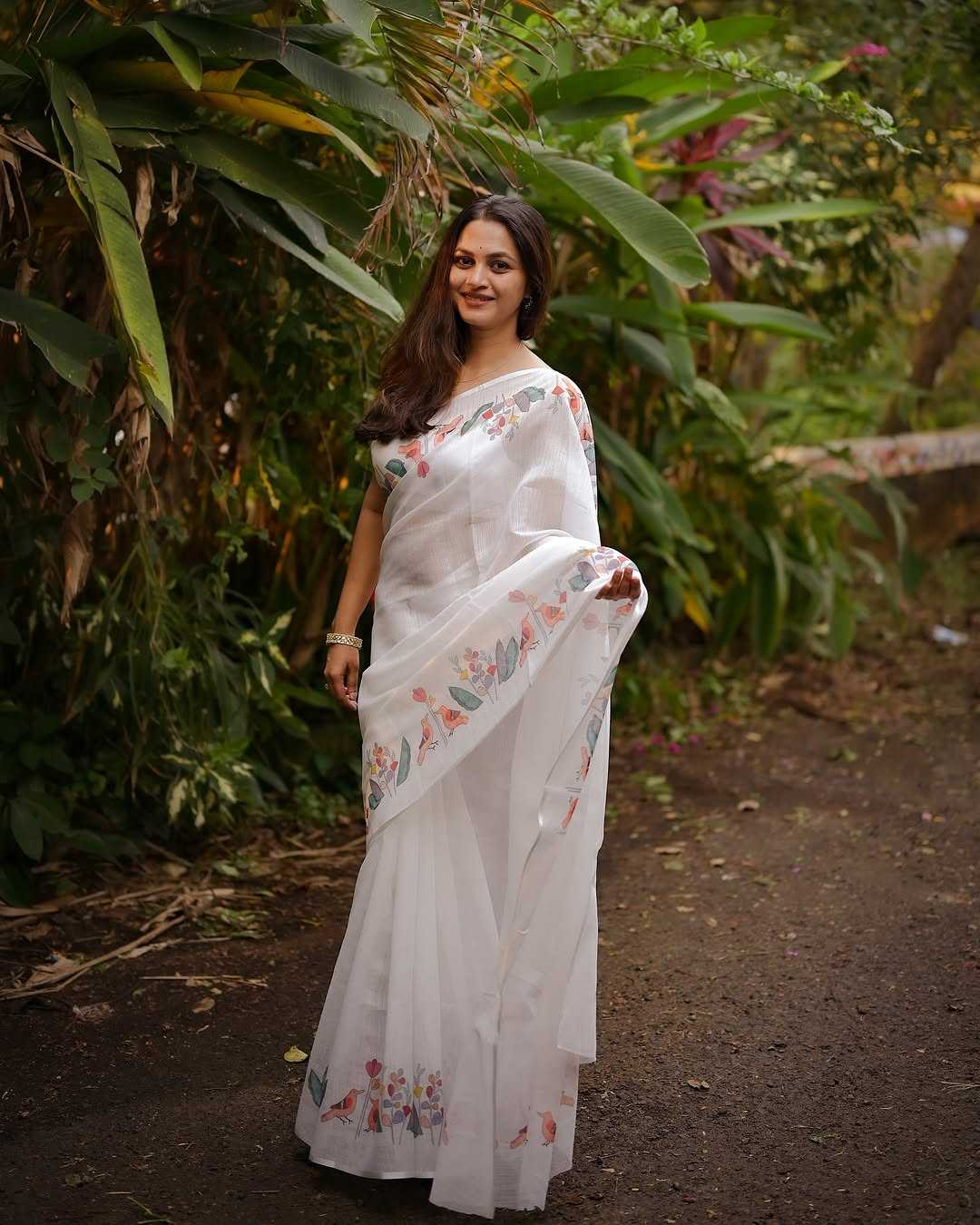 Linen Designer Saree