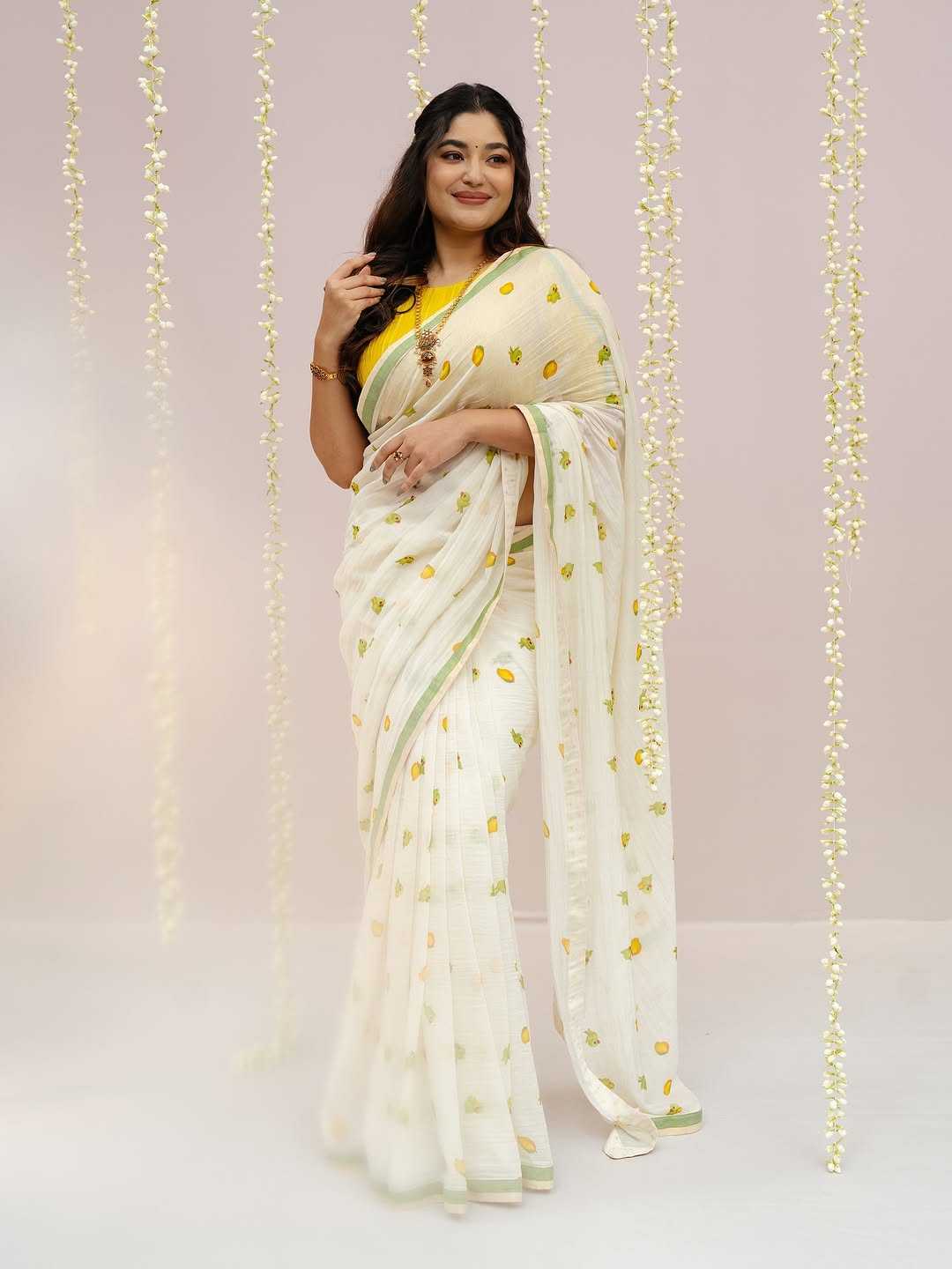 Linen Designer Saree