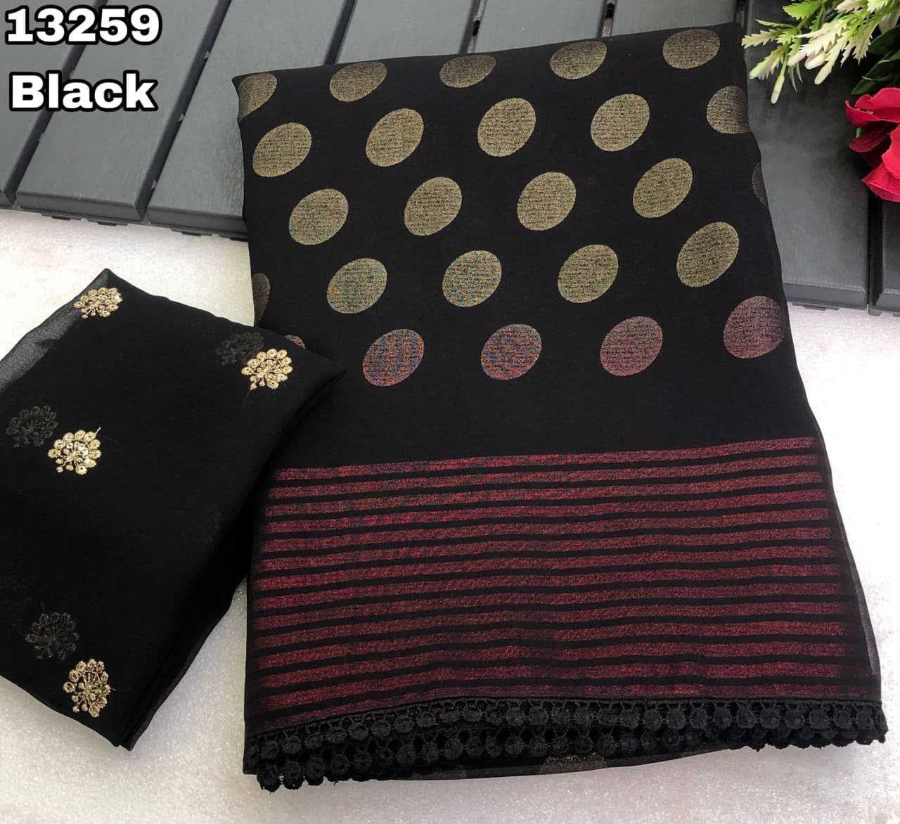 Faux Georgette Fancy Saree