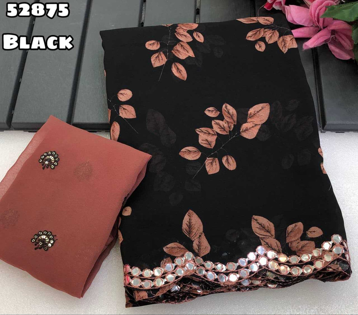Chiffon Embroidered Saree