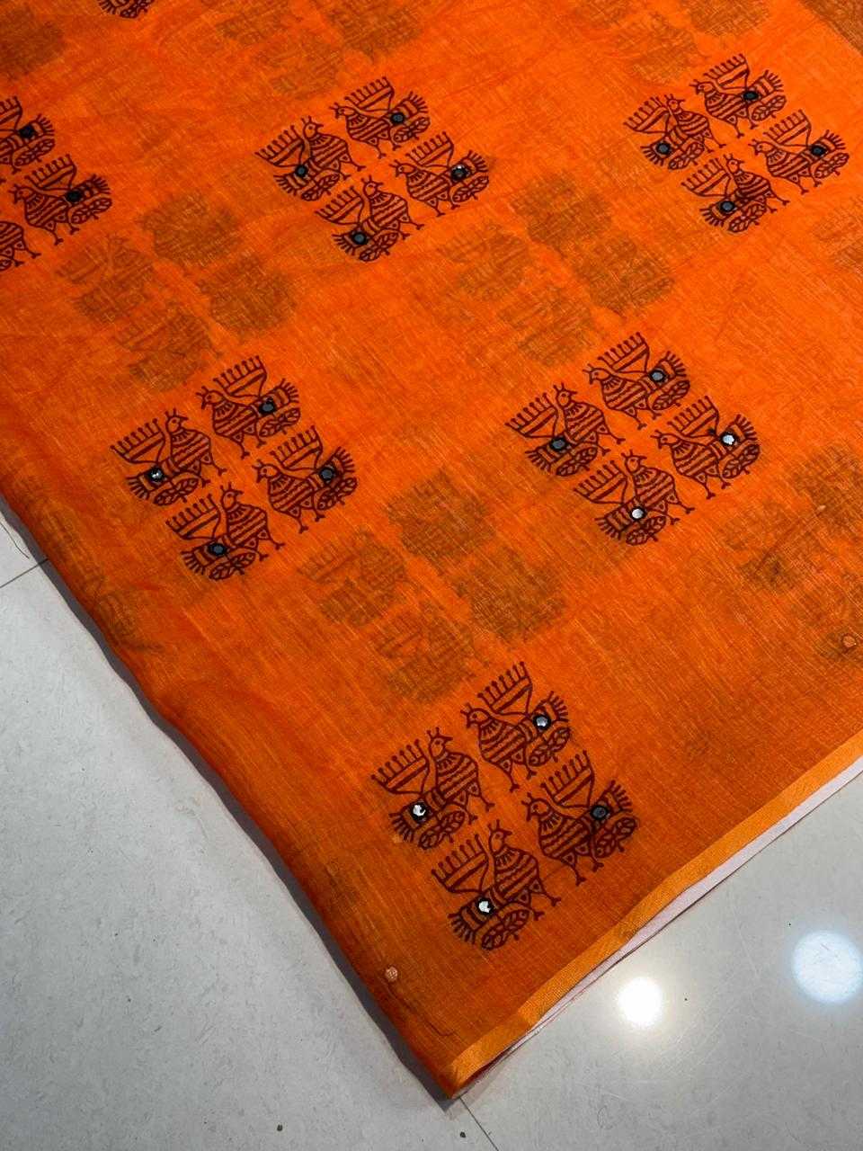 Ishita Linen Designer Saree