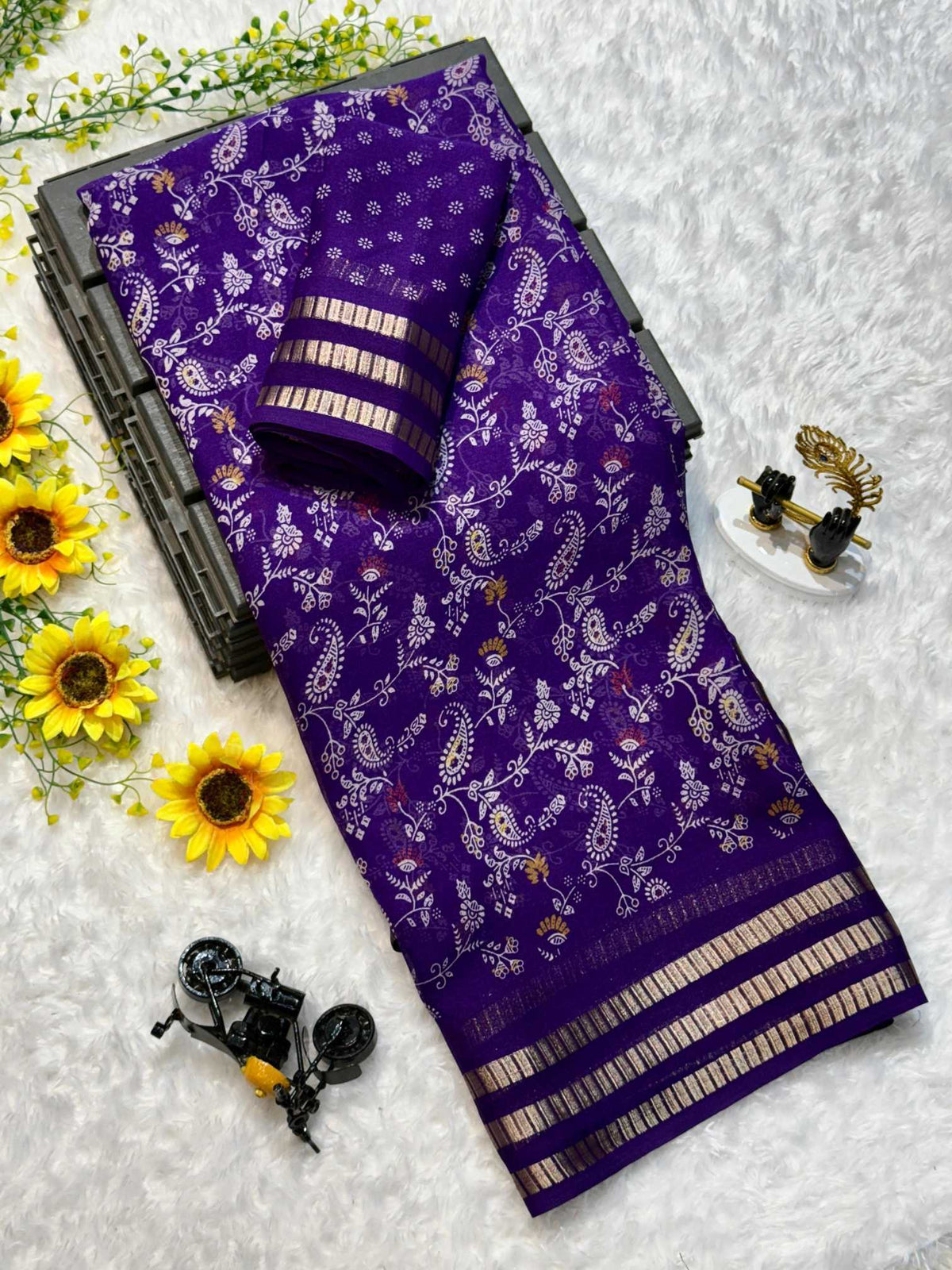 Manali Premium Georgette Printed Saree