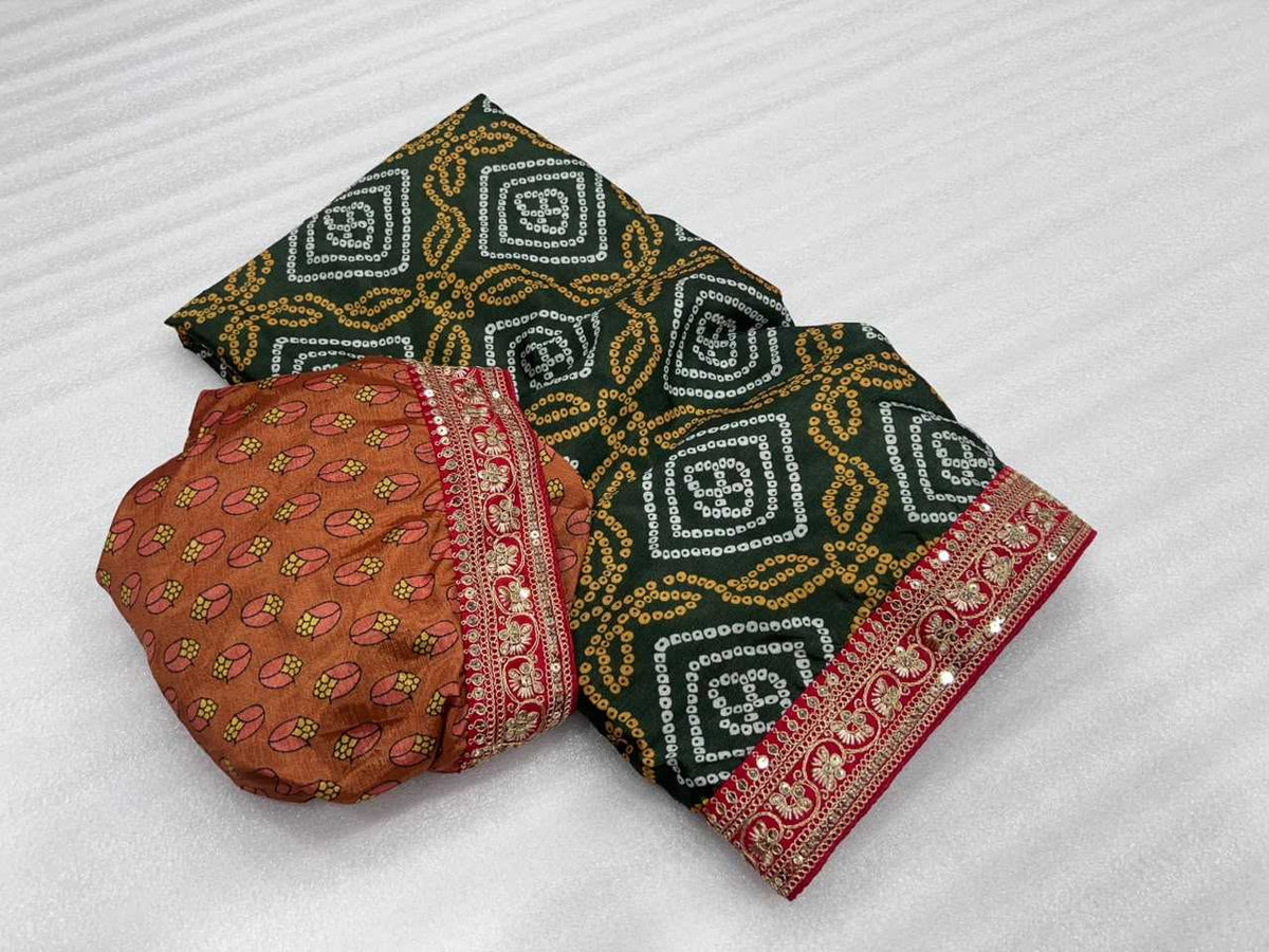 Dhej Chinon Silk Designer Saree