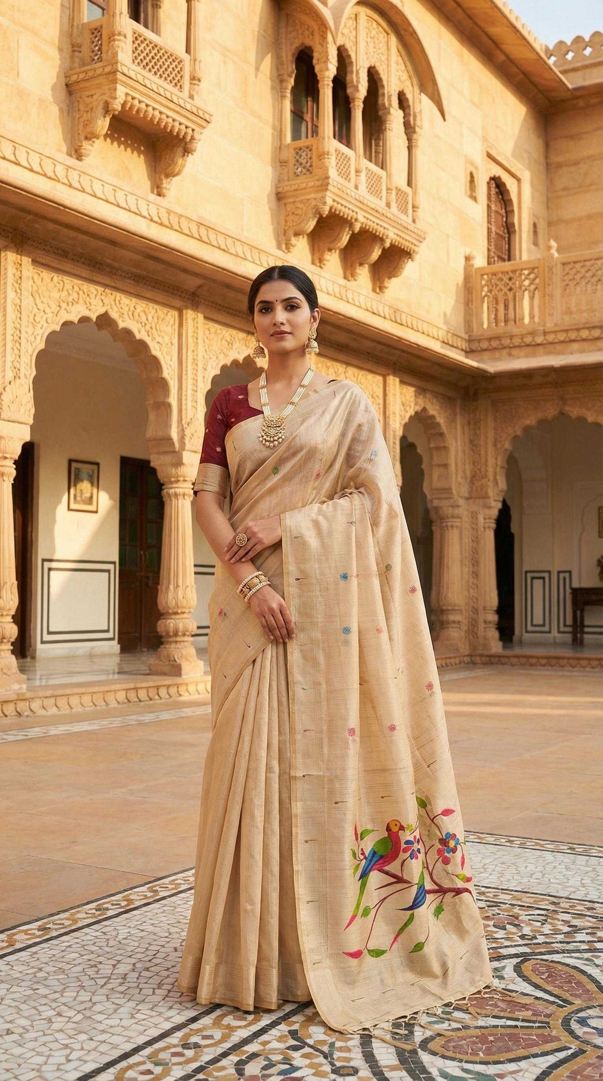 Rythm Pure Cotton Designer Saree